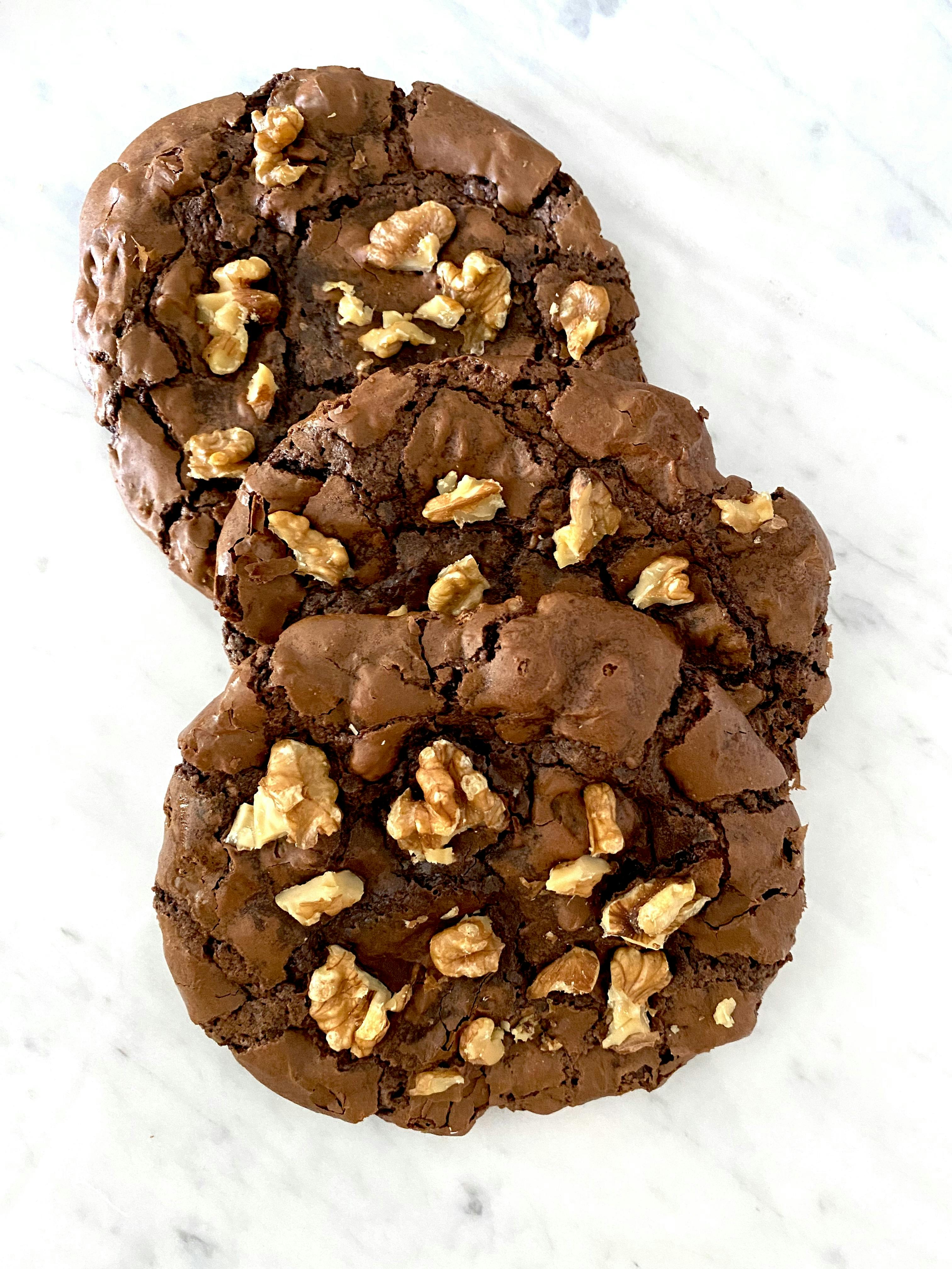 Cookies de brownie y nuez 